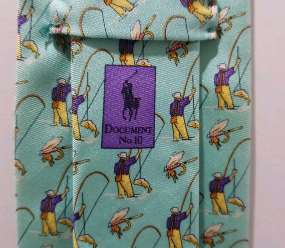 Vintage Ralph Lauren Document Series Tie #10 - Picture 2 of 6